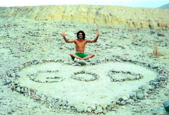 Anthony with a spiritual image of God